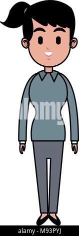 Executive Frau cartoon Vector Illustration graphic design Stock Vektor