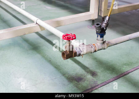 Schieber in Haushalt, Industrie, Landwirtschaft und sanitäre Orte für Wasser liefern. Stockfoto