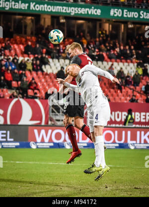 Bronchial-, Nürnberg, Max Morlock Stadion 02.02.2018 - professionelle Fußball, 2.Bundesliga - 1. FC Nürnberg gegen Erzgebirge Aue - Bild: (von L-R) Lucas Stockfoto