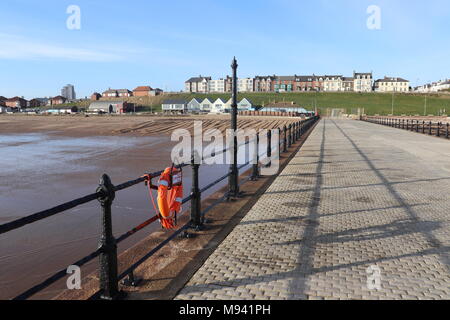 Roker Hotels und Cafés von Roker Pier Sunderland, wearside gesehen Stockfoto