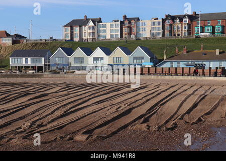 Roker Meer gesehen von Roker Pier Sunderland Stockfoto