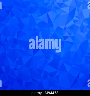 Blau polygonalen Hintergrund. Rumpled dreieckiges Muster. Low Poly Textur. Abstrakte Mosaik modernes Design. Origami Art Stockfoto