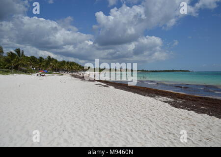 Der Strand von Playa del Carmen, Mexiko Stockfoto