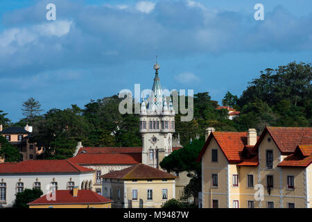 Turm von Sintra Rathaus barocke Gebäude (Sintra Gemeinde) Stockfoto