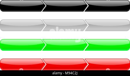 Menü Icons. Mehrfarbiger Stock Vektor