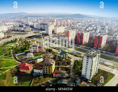 Luftaufnahme von Iasi Stadt in Moldawien. Rumänien Stockfoto