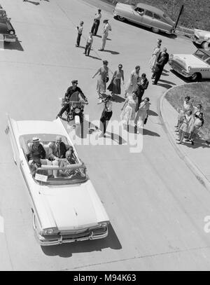 Der ehemalige Präsident Harry Truman ist 1958 um diese Bibliothek Engagement angetrieben. Stockfoto