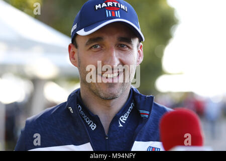 Melbourne, Australien. 22 Mär, 2018. Motorsport: FIA Formel Eins-Weltmeisterschaft 2018, Melbourne, Victoria: Motorsport: Formel 1 2018 Rolex Grand Prix von Australien, Robert Kubica (Pol), Williams F1 Mercedes FW41, Porträt während der Formel 1 Quelle: dpa Picture alliance/Alamy leben Nachrichten Stockfoto
