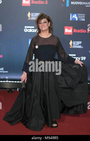 Italien, Rom, 21. März 2018: Promis an den roten Teppich des David di Donatello Movie Awards 2018 abgebildeten Giovanna Mezzogiorno Foto © Fabio Mazzarella/Sintesi/Alamy leben Nachrichten Stockfoto