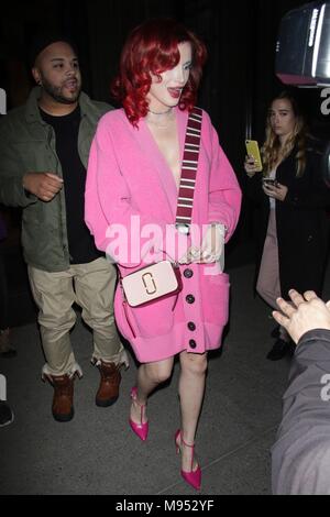 New York, NY, USA. 22 Mär, 2018. Bella Thorne am 22. März 2018 in New York City gesehen. Quelle: Dc/Medien Punch/Alamy leben Nachrichten Stockfoto