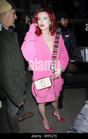 New York, NY, USA. 22 Mär, 2018. Bella Thorne am 22. März 2018 in New York City gesehen. Quelle: Dc/Medien Punch/Alamy leben Nachrichten Stockfoto