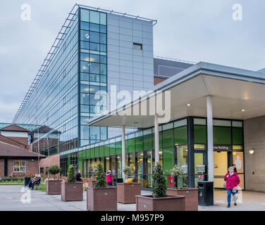 Eingang zur Lyme Gebäude an der Königlichen Stoke Krankenhaus Stockfoto