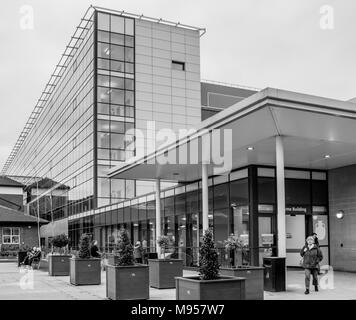 Eingang zur Lyme Gebäude an der Königlichen Stoke Krankenhaus Stockfoto