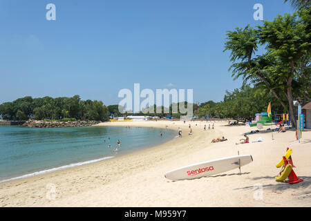 Palawan Beach, Insel Sentosa, Singapur Insel (Pulau Ujong), Singapur Stockfoto