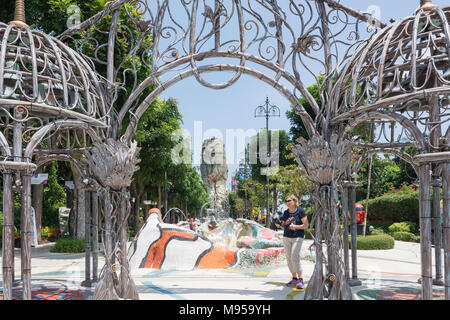 Brunnen Garten auf der Insel Sentosa, Singapur Insel (Pulau Ujong), Singapur Stockfoto