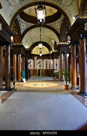 Glasgow City Chambers Marmortreppe Eingang Stockfoto