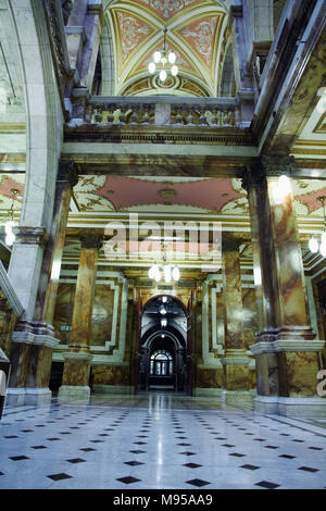 Glasgow City Chambers Marmortreppe Eingang Stockfoto
