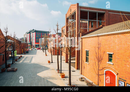 Incheon, Südkorea - 14. März 2016: offene Incheon Hafen Straße Stockfoto