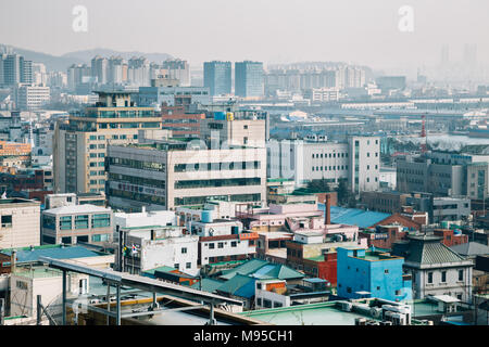 Incheon, Südkorea - 14. März 2016: Blick von Incheon Stadt in China Town. Stockfoto