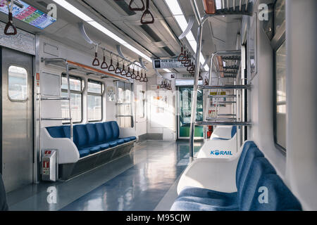 Incheon, Südkorea - 14. März 2016: In der U-Bahn in Incheon station Stockfoto