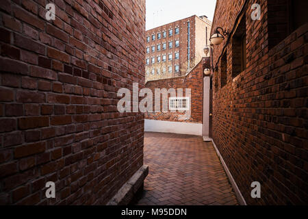 Brick Wall Gasse in Seoul, Korea Stockfoto