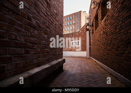 Brick Wall Gasse in Seoul, Korea Stockfoto