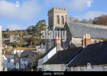 St Michael's Kirche in Bier East Devon Stockfoto