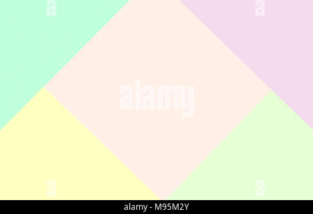 Hintergrundbild in Pastelltönen mit geometrischen Muster in Form von Quadraten. Stockfoto