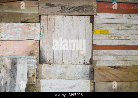 Holzhütte Aussen - altes Holz Vorstand Hintergrund - Holz barack Fassade - Stockfoto