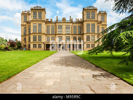 Hardwick Hall von Robert Smythson für Bess von Hardwick - Derbyshire UK gebaut Stockfoto