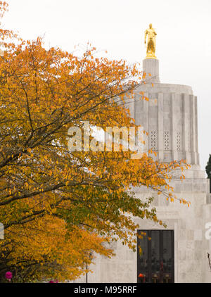 Tagsüber auf die Hauptstadt Gründen Salem Oregon Nordwesten der USA Stockfoto