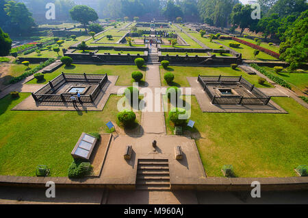 Ruins, Shaniwar Wada, ist eine historische Festung, erbaut 1732, war es der Sitz der Peshwas des Maratha-Reiches bis 1818, Pune, Maharashtra Stockfoto
