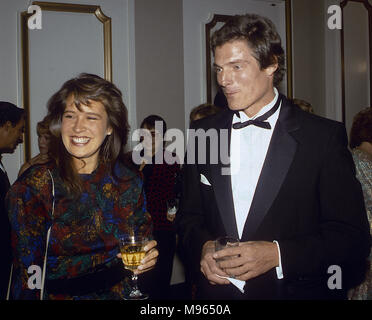 Washington, DC., Oktober, 1987 Dana Charles Morosini, aktuelle Freundin von Christopher Reeve, an der Demokratischen Partei Fundraiser in Washington DC. Morosini und Reeve erhalten im Jahr 1992 verheiratet. Credit: Mark Reinstein/MediaPunch Stockfoto