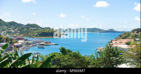 Karibik - Grenada Insel - Saint George's Inner Harbor und Devils Bay Stockfoto