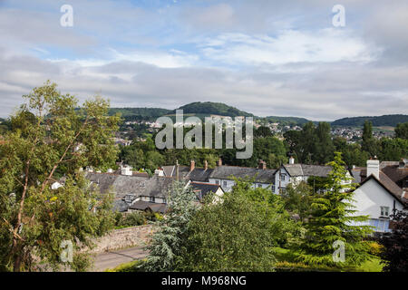 Blick über die SID-Tal bei Sidmouth, Blick nach Norden Osten in Richtung des Bowd Stockfoto