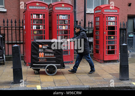 Essen Zustellservice in London. Stockfoto