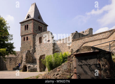 Burg Frankenstein, Darmstadt-Eberstadt, Odenwald, Hessen, Deutschland Stockfoto