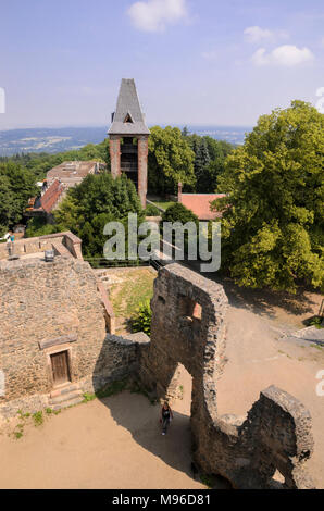 Burg Frankenstein, Darmstadt-Eberstadt, Odenwald, Hessen, Deutschland Stockfoto