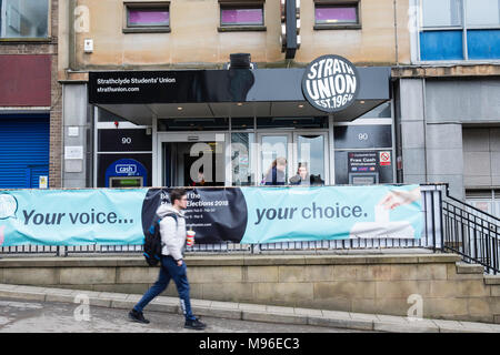 Fassade der Universität von Strathclyde Student Union im Zentrum von Glasgow, Schottland, Großbritannien Stockfoto