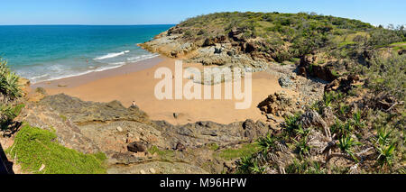 Strand in der Stadt von 1770, Queensland, Australien. Stockfoto
