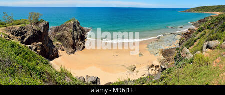 Ansicht des Arbeiters Strand in Agnes Water, Queensland, Australien. Stockfoto