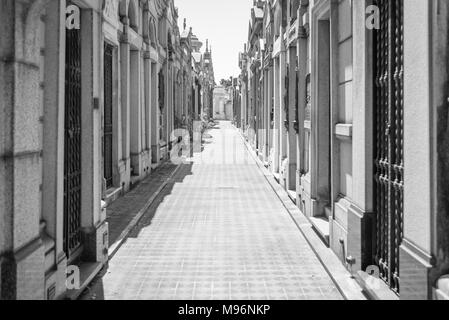 La Recoleta Friedhof, Viertel Recoleta, Buenos Aires, Argentinien Stockfoto