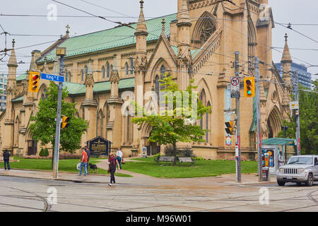 Die Kathedrale St. James, Toronto, Ontario, Kanada. Im Jahre 1853 eröffnet und wurde von Friedrich Wilhelm Cumberland konzipiert Stockfoto