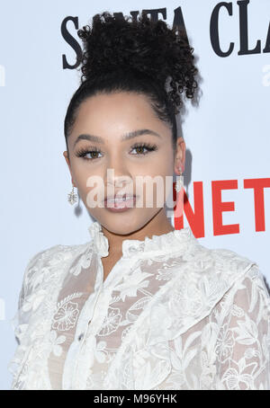 Hollywood, CA, USA. März 2018. 22. März 2018 - Hollywood, Kalifornien - Jaylen Barron. Netflix feierte die Premiere von „Santa Clarita Diet“ Staffel 2 im Arclight Hollywood Cinerama Dome. Foto: Birdie Thompson/Admedia Stockfoto