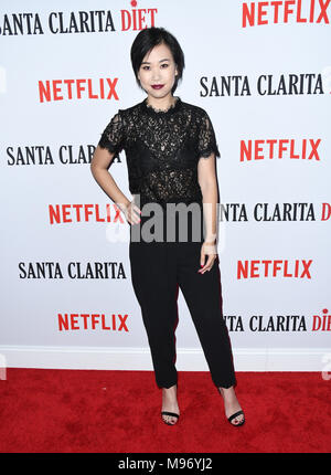 Hollywood, CA, USA. März 2018. 22. März 2018 - Hollywood, Kalifornien - Ramona Young. Netflix feierte die Premiere von „Santa Clarita Diet“ Staffel 2 im Arclight Hollywood Cinerama Dome. Foto: Birdie Thompson/Admedia Stockfoto