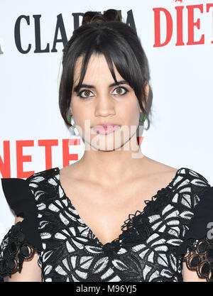 Hollywood, CA, USA. März 2018. 22. März 2018 - Hollywood, Kalifornien - Natalie Morales. Netflix feierte die Premiere von „Santa Clarita Diet“ Staffel 2 im Arclight Hollywood Cinerama Dome. Foto: Birdie Thompson/Admedia Stockfoto