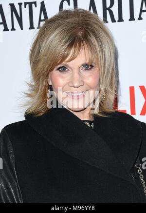 Hollywood, CA, USA. März 2018. 22. März 2018 - Hollywood, Kalifornien - Markie Post. Netflix feierte die Premiere von „Santa Clarita Diet“ Staffel 2 im Arclight Hollywood Cinerama Dome. Foto: Birdie Thompson/Admedia Stockfoto