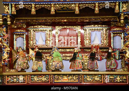 Peking, Peking, China. 23 Mär, 2018. Peking, China-22. März 2018: eine Marionette Ausstellung ist im Nationalmuseum in Peking statt, bei denen exquisite puppen aus holz. Credit: SIPA Asien/ZUMA Draht/Alamy leben Nachrichten Stockfoto