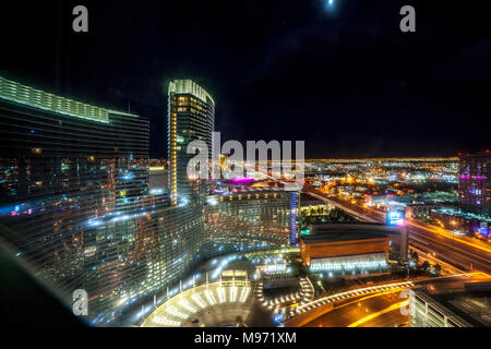 Blick von der Vdara Hotel und spar Las Vegas, Narvarda, U.S.A Stockfoto