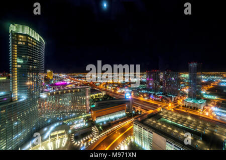 Blick von der Vdara Hotel und spar Las Vegas, Narvarda, U.S.A Stockfoto